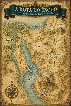Mapa da rota do Êxodo