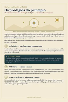 Página de estudo dos milagres do Antigo Testamento
