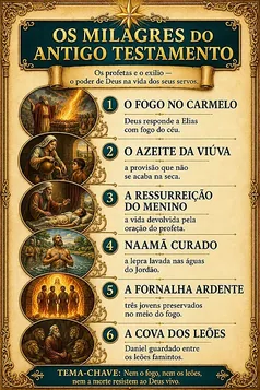 Mapa dos milagres dos profetas e do exílio