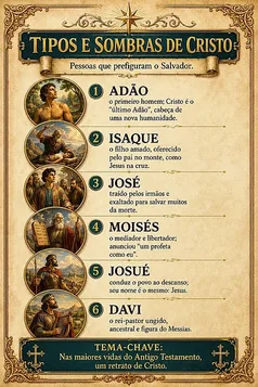 Mapa das pessoas que prefiguram Cristo