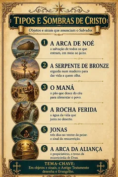 Mapa dos símbolos e sinais que revelam Cristo