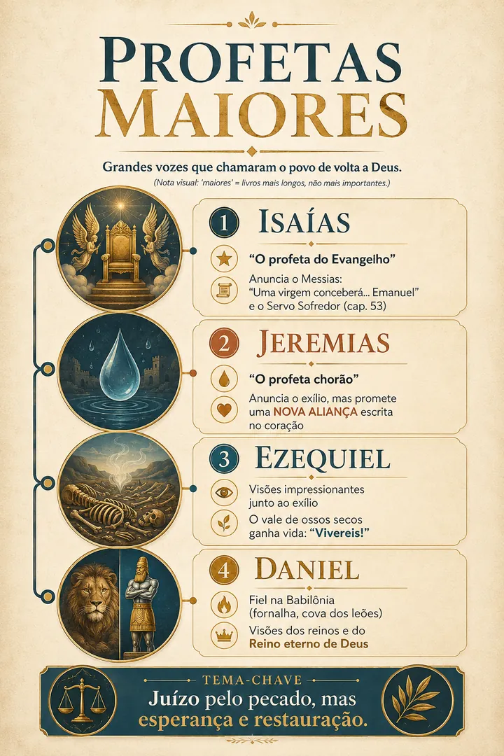 Mapa dos Profetas Maiores
