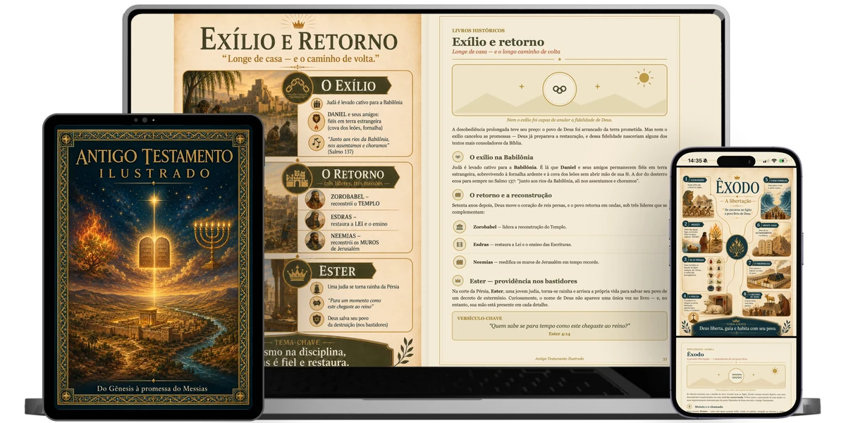 O Guia Ilustrado do Antigo Testamento no celular, tablet e computador